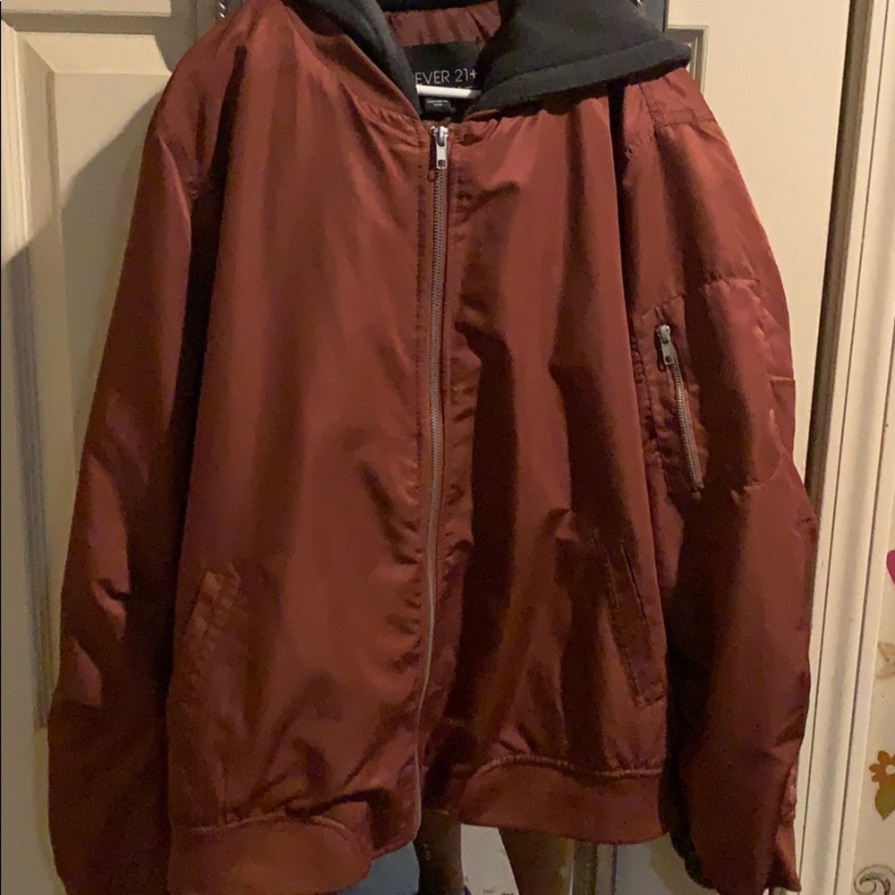 Peach bomber jacket